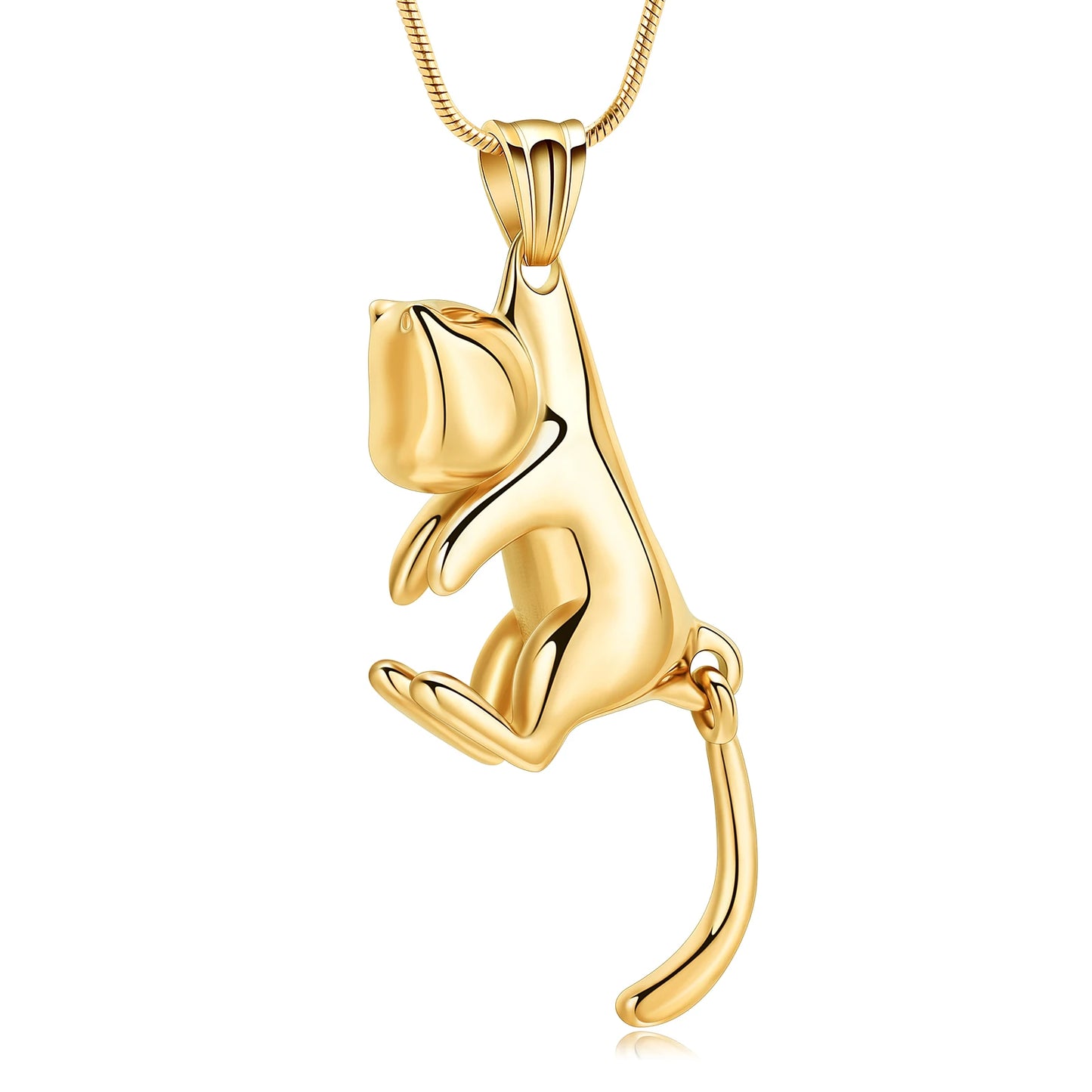 Cat Urn Necklace for Pet Ashes