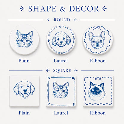 Hand-Painted Pet Portrait Magnet