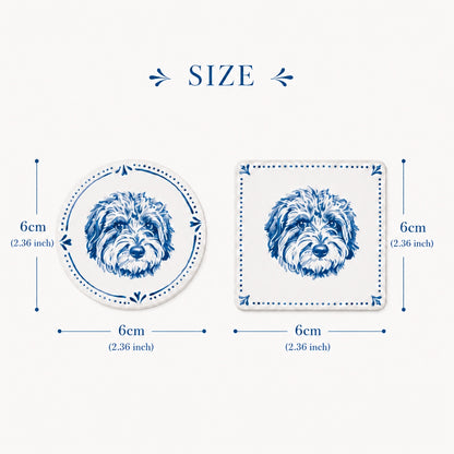 Hand-Painted Pet Portrait Magnet