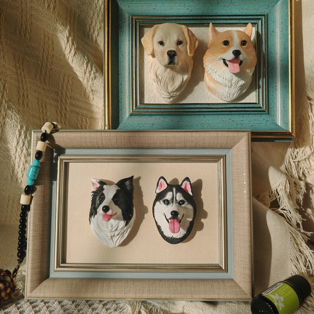 Custom Plaster Pet Sculpture Magnet