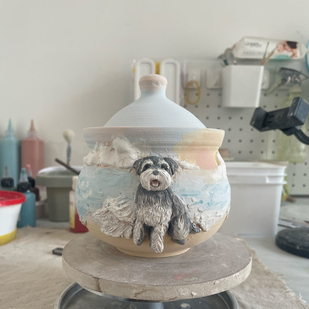 Custom Pet Photo Ceramic Urn