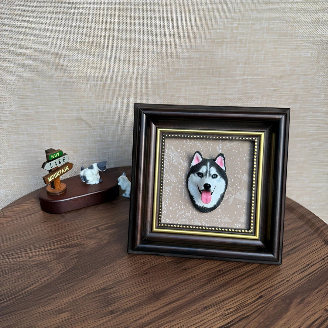 Custom Plaster Pet Sculpture Magnet
