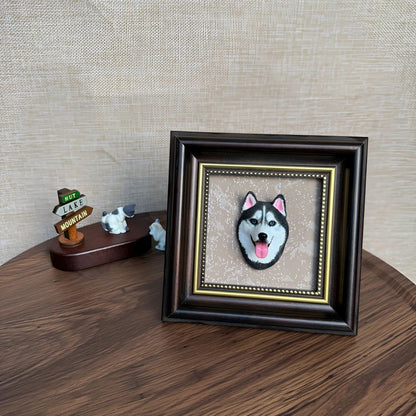 Custom Plaster Pet Sculpture Magnet