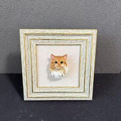 Custom Plaster Pet Sculpture Magnet