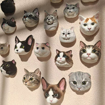 Customized plaster pet sculpture magnet