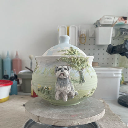 Custom Pet Photo Ceramic Urn