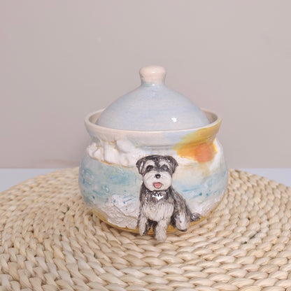 Custom Pet Photo Ceramic Urn