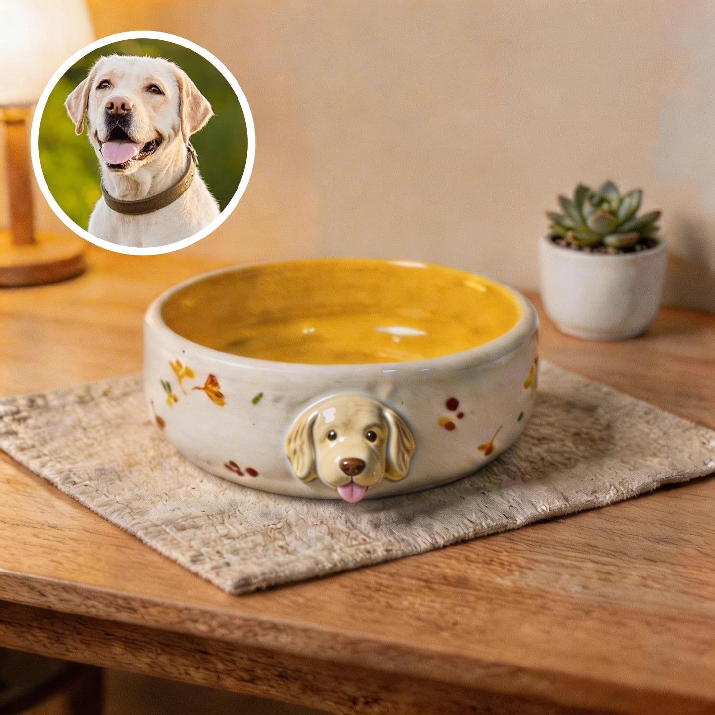 Custom 3D Pet Head Bowl