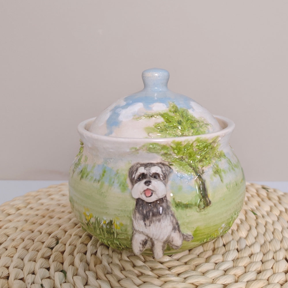 Custom Pet Photo Ceramic Urn