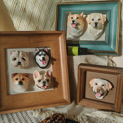 Custom Plaster Pet Sculpture Magnet