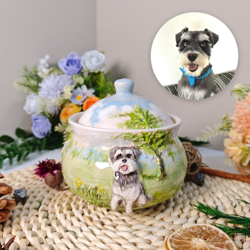 Custom Pet Photo Ceramic Urn