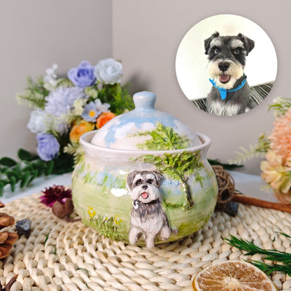 Custom Pet Photo Ceramic Urn