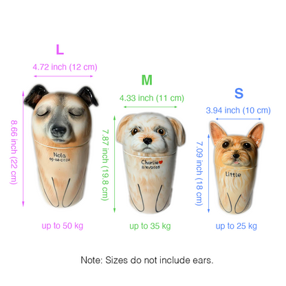 Custom Ceramic Dog Ashes Urn