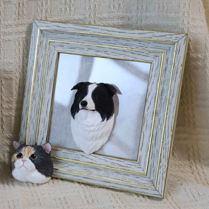 Custom Plaster Pet Sculpture Magnet