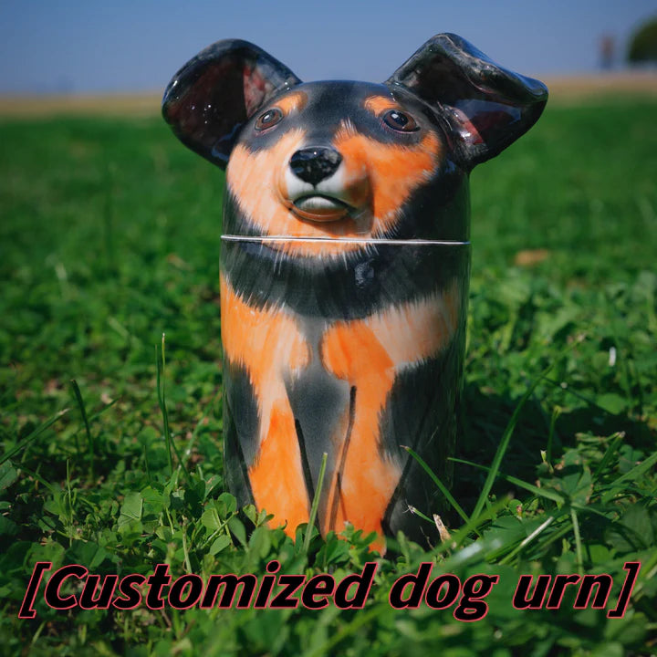 Custom Ceramic Dog Ashes Urn