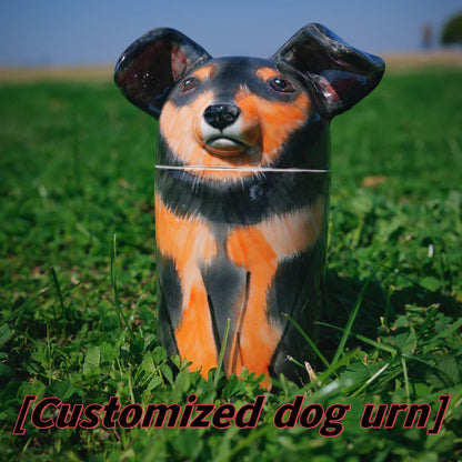 Custom Ceramic Dog Ashes Urn