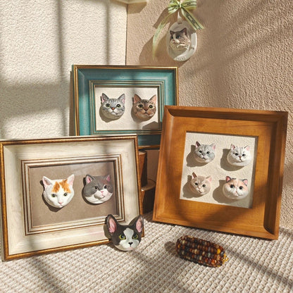Custom Plaster Pet Sculpture Magnet