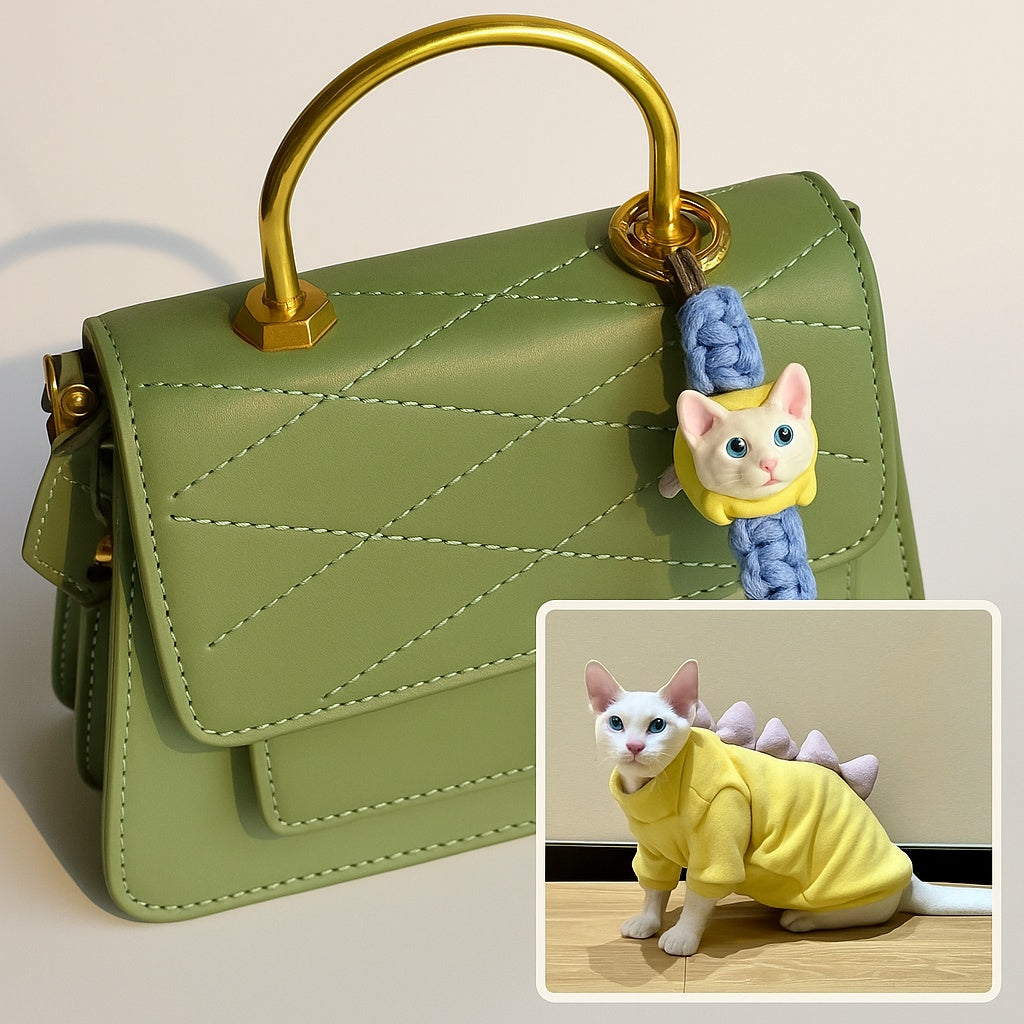 Custom Pet Clay Keychain