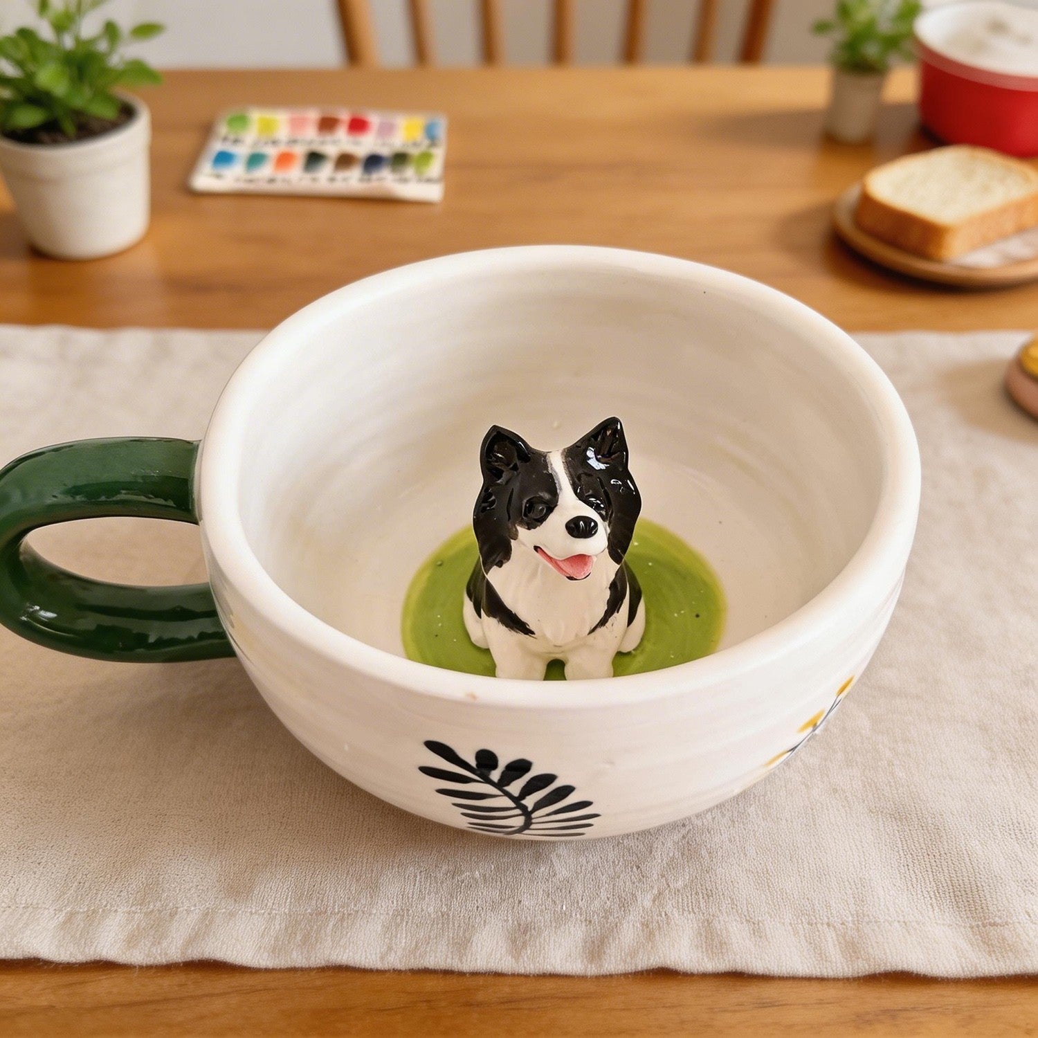 Custom 3D pet inside ceramic coffee mug