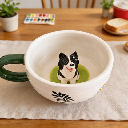 Custom 3D pet inside ceramic coffee mug