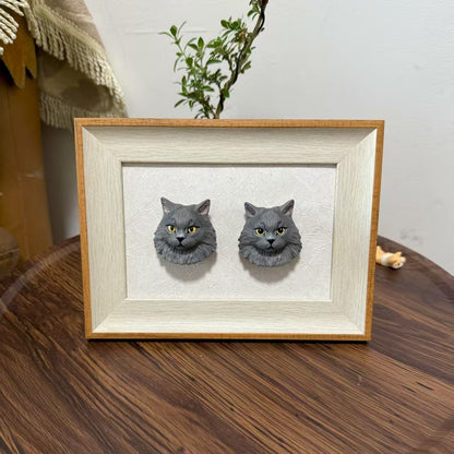 Custom Plaster Pet Sculpture Magnet
