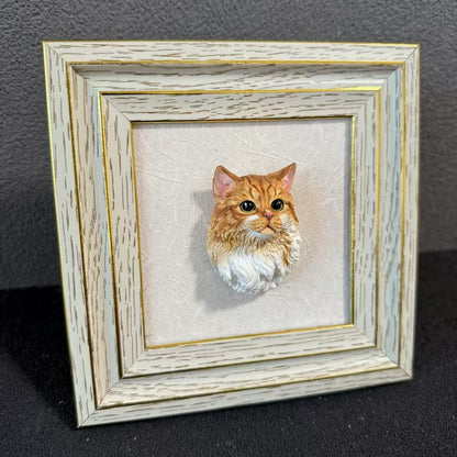 Custom Plaster Pet Sculpture Magnet