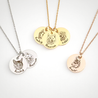 Sterling Silver Pet Name Necklace