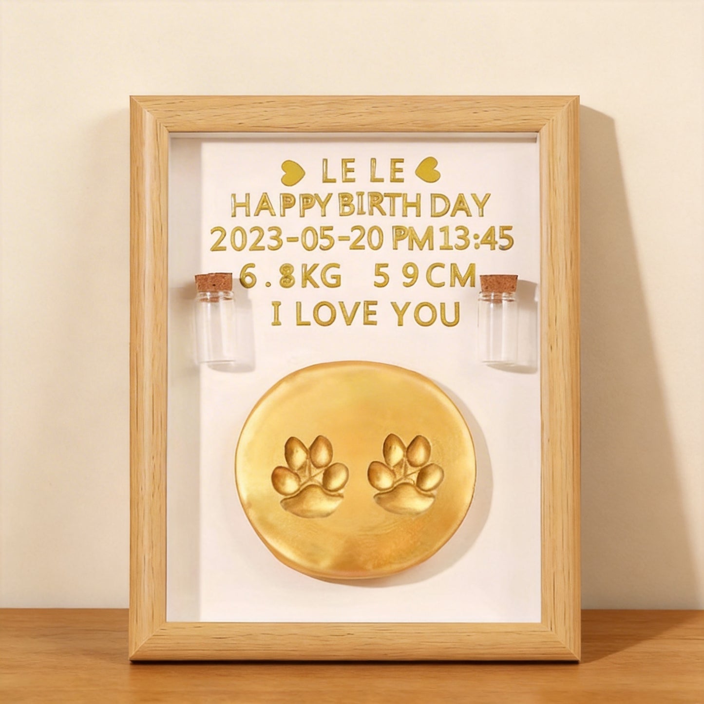 Pet Paw Print Keepsake Frame
