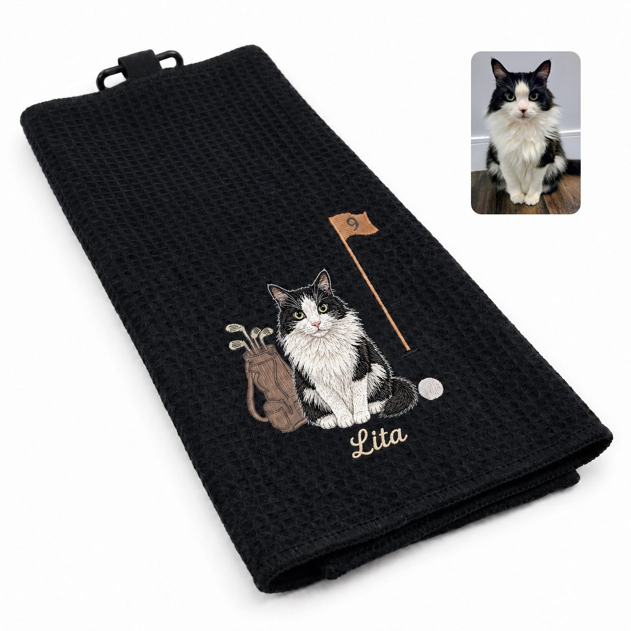 Custom Embroidered Pet Golf Towel