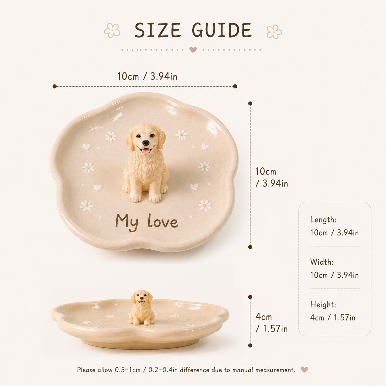 Custom 3D Pet Ring Dish