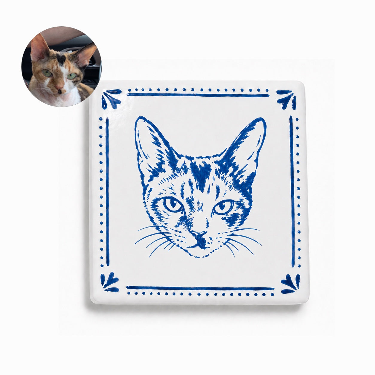 Hand-Painted Pet Portrait Magnet