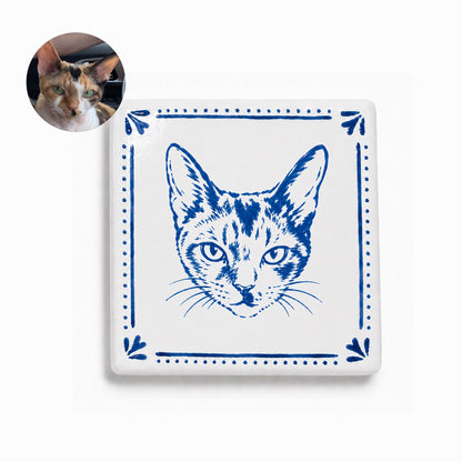 Hand-Painted Pet Portrait Magnet