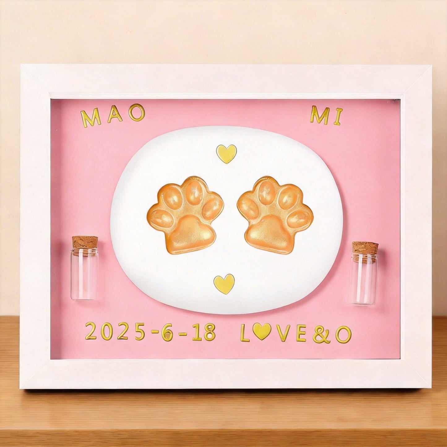 Pet Paw Print Keepsake Frame